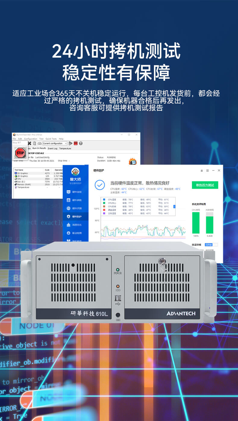 研華4U工控機,上架式工控主機,研華-IPC-610L