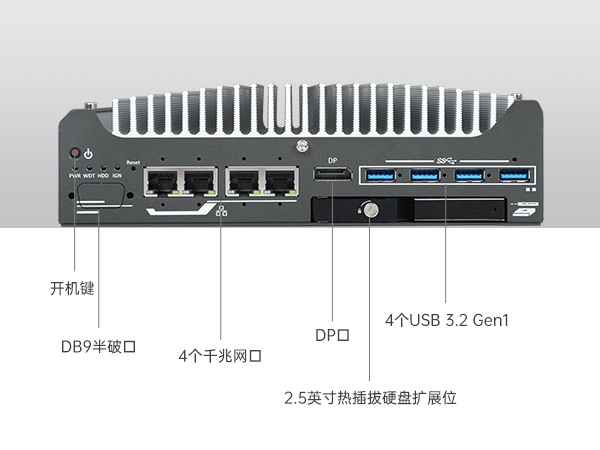 酷睿12代工控機,無風扇嵌入式工業(yè)主機,DTB-3094-H610E