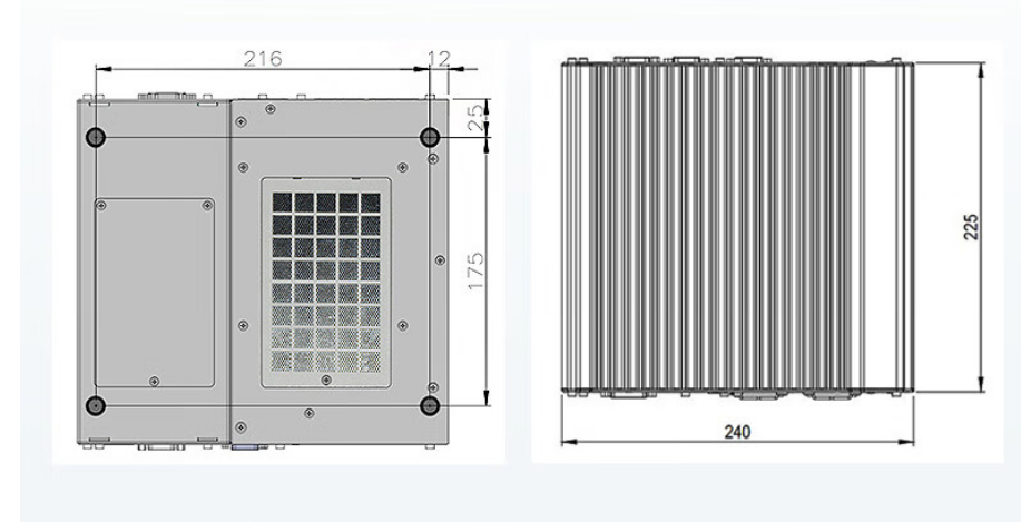 從中可以看出.DTB-3116-Q370的尺寸優(yōu)勢明顯，具有薄款機身，機內(nèi)結(jié)構(gòu)緊湊，占用空間小，節(jié)省為用戶更多空間。。與此同時這款工控機重量輕，攜帶、搬運便利。