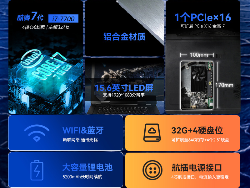 15.6英寸加固便攜機,加固式工業(yè)計算機,DTG-U151-WH110