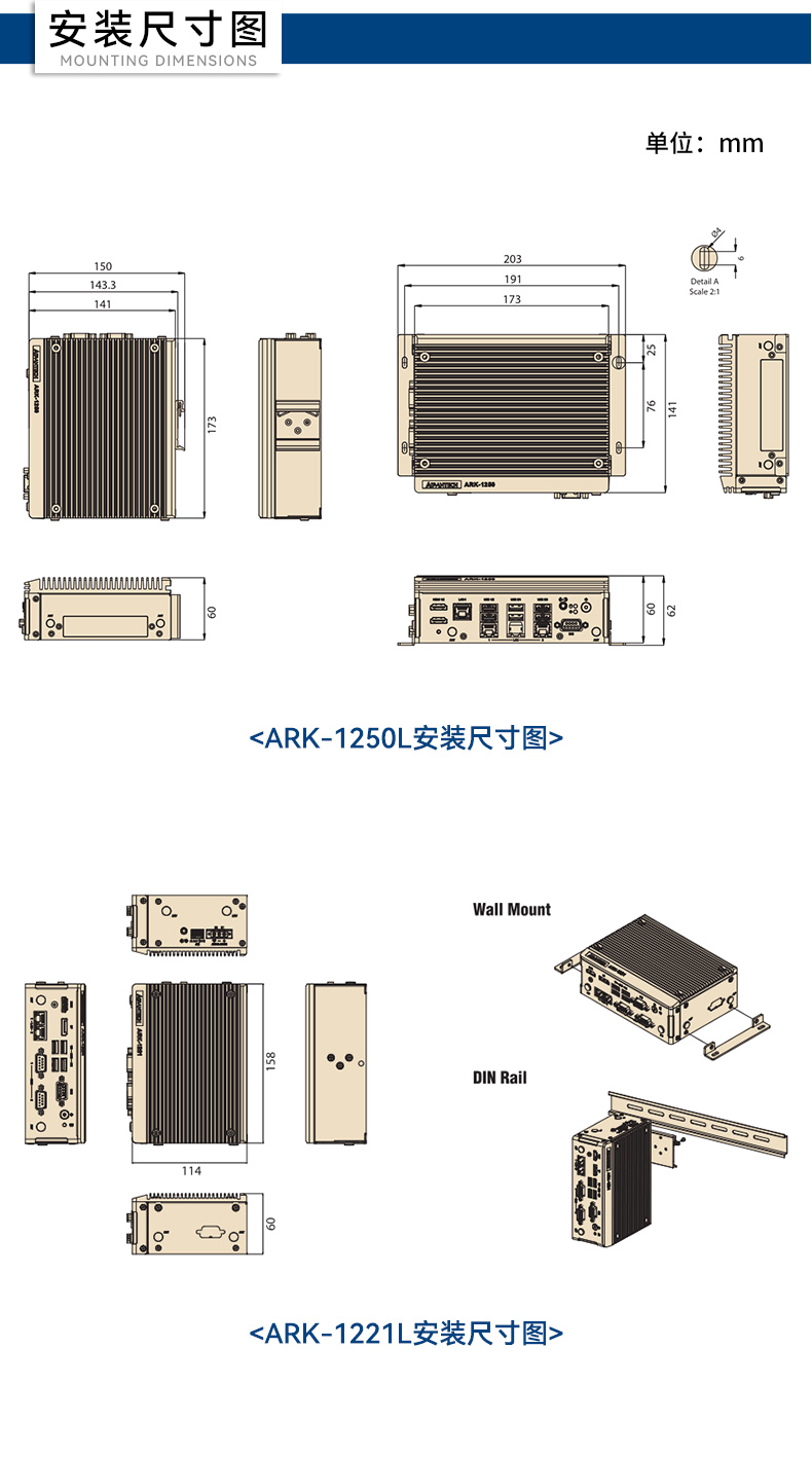 研華嵌入式工控機(jī),酷睿11代I5工業(yè)電腦主機(jī),ARK-1250L.jpg